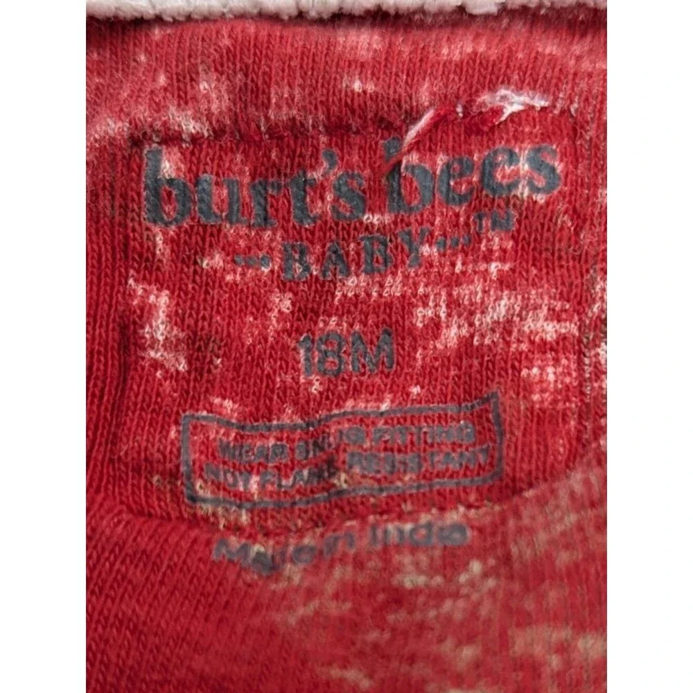 Burt's Bees Baby Organic Cotton Pajamas Holiday Peppermint Hot Chocolate 18mo